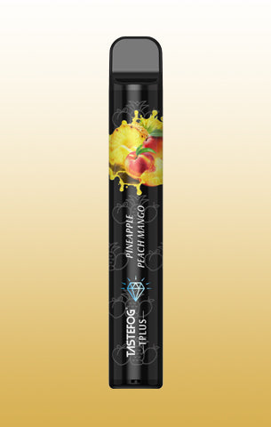 Vape desechable tastefog tplus 800 caladas piña melocoton mango pineapple peach mango legal españa