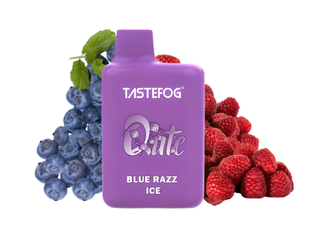 Vape desechable tastefog qute 800 caladas blue razz ice 