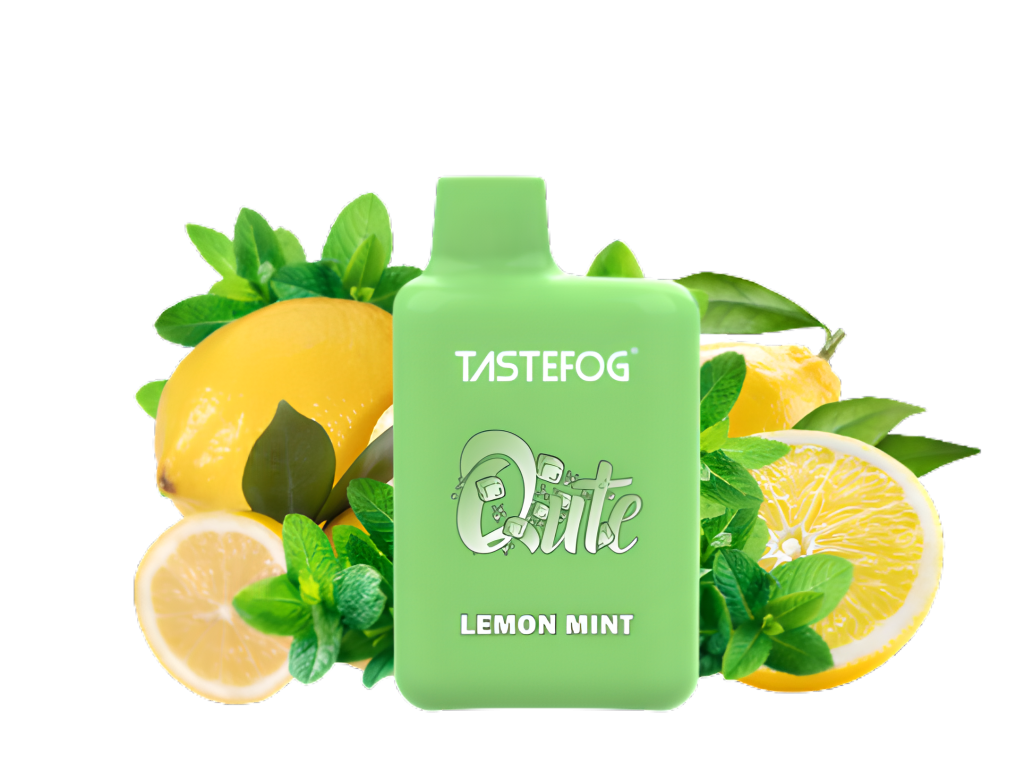 Vape desechable tastefog qute 800 caladas menta limon lemon mint legal españa