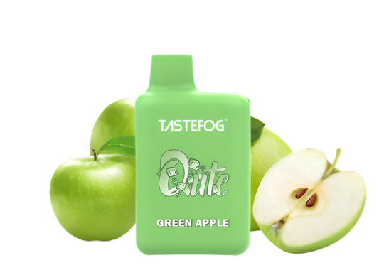 Vape desechable tastefog qute 800 caladas manzana verde green apple legal españa