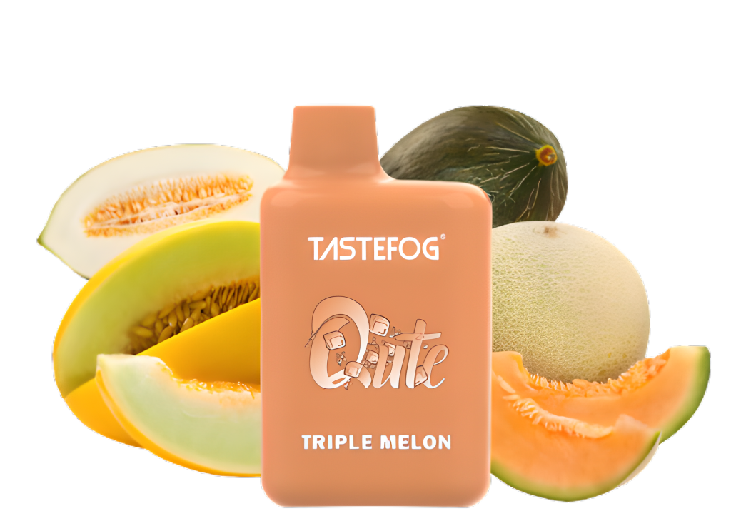 Vape desechable tastefog qute 800 caladas triple melon legal españa